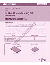 DataSheet MBM29DL64DF pdf