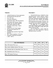 DataSheet GLT4160L16 pdf