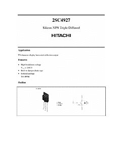 DataSheet 2SC4927 pdf