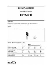 DataSheet 2SD1609 pdf