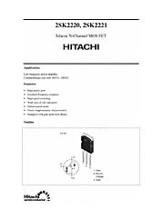 DataSheet 2SK2221 pdf