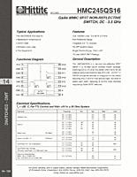 DataSheet HMC245QS16 pdf