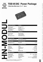 DataSheet TDD05 pdf