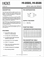 DataSheet HI-8585 pdf