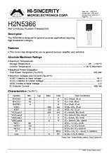 DataSheet H2N5366 pdf