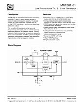 DataSheet MK1581-01 pdf