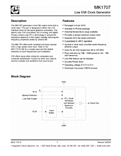 DataSheet MK1707 pdf