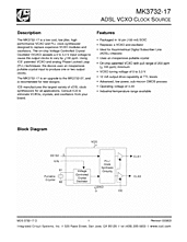 DataSheet MK3732-17 pdf