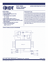 DataSheet IDT54/74FCT543T/AT/CT/DT pdf