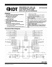 DataSheet IDT70V3579S pdf