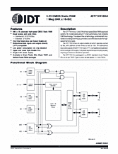 DataSheet IDT71V016SA pdf