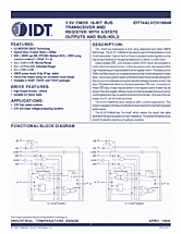 DataSheet IDT74ALVCH16646 pdf