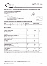 DataSheet SKW15N120 pdf