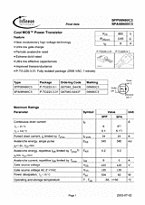 DataSheet SPA08N80C3 pdf