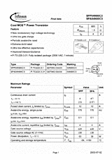 DataSheet SPP04N80C3 pdf