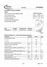 DataSheet SPW20N60C2 pdf