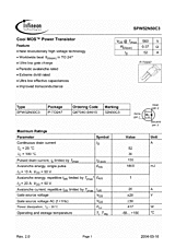 DataSheet SPW52N50C3 pdf