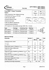 DataSheet SPx17N80C3 pdf