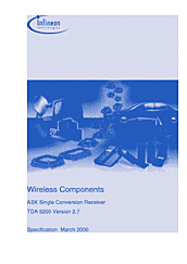 DataSheet TDA5200 pdf