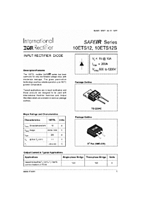 DataSheet 10ETS12 pdf