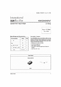 DataSheet 10MQ040NPbF pdf