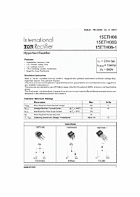 DataSheet 15ETH06 pdf