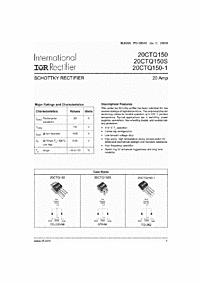 DataSheet 20CTQ150S pdf