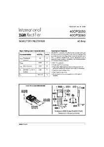 DataSheet 40CPQ060 pdf