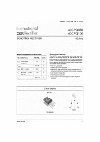 DataSheet 40CPQ080 pdf