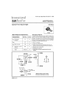 DataSheet 42CTQ030L pdf