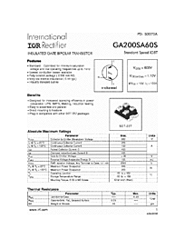 DataSheet GA200SA60S pdf