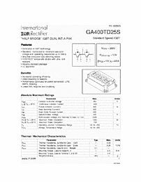 DataSheet GA400TD25S pdf
