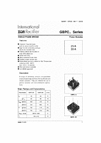 DataSheet GBPC25 pdf