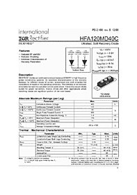 DataSheet HFA120MD40C pdf