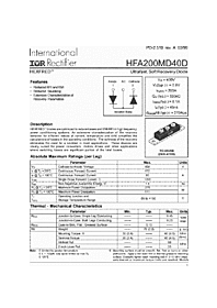 DataSheet HFA200MD40D pdf