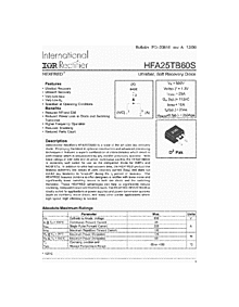 DataSheet HFA25TB60S pdf