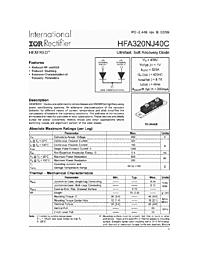 DataSheet HFA320NJ40C pdf