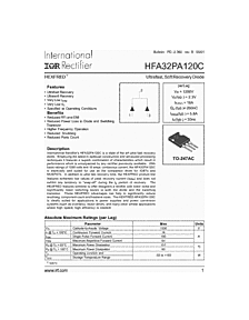 DataSheet HFA32PA120C pdf
