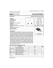 DataSheet HFA50PA60C pdf