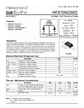 DataSheet HFA70NC60C pdf