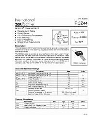 DataSheet IRCZ44 pdf