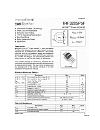DataSheet IRF3205PBF pdf