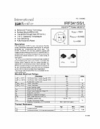 DataSheet IRF3415S pdf