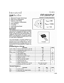 DataSheet IRF4905PBF pdf