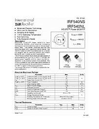 DataSheet IRF540NL pdf