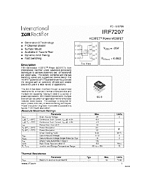 DataSheet IRF7207 pdf