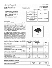 DataSheet IRF7316 pdf