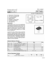 DataSheet IRF7401 pdf