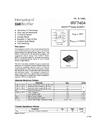 DataSheet IRF7404 pdf