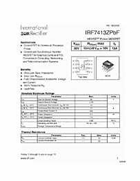 DataSheet IRF7413ZPBF pdf